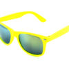 Pánské zrcadlové brýle – Wayfarer, žluté