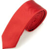 Pánská úzká kravata – červená