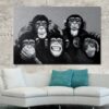 Moderní obraz na zeď – Monkeys, 80 x 120 cm